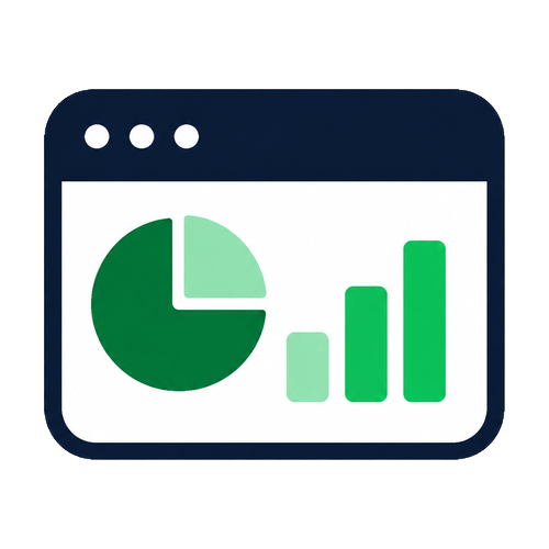 GrowthTracker real-time CRM dashboard showing revenue, leads, and conversion rate